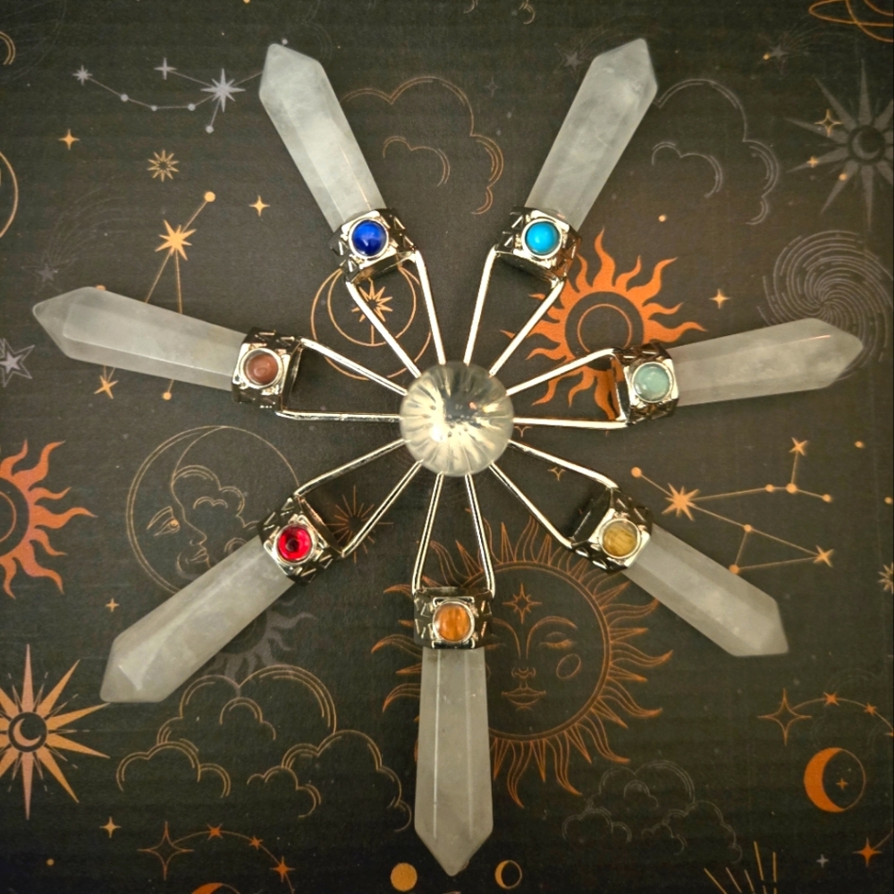 Quarts Crystal Chakra Stone Energy Generator